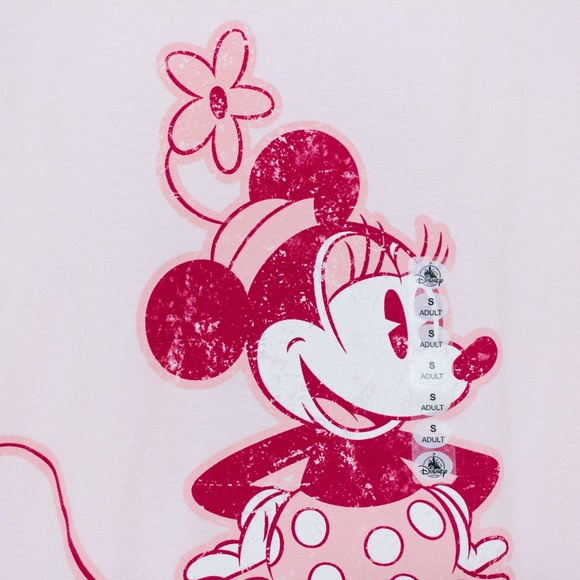 NWT Vintage Y2K Disneyland Hanes Minnie Mouse pink shirt - Picture 6 of 10